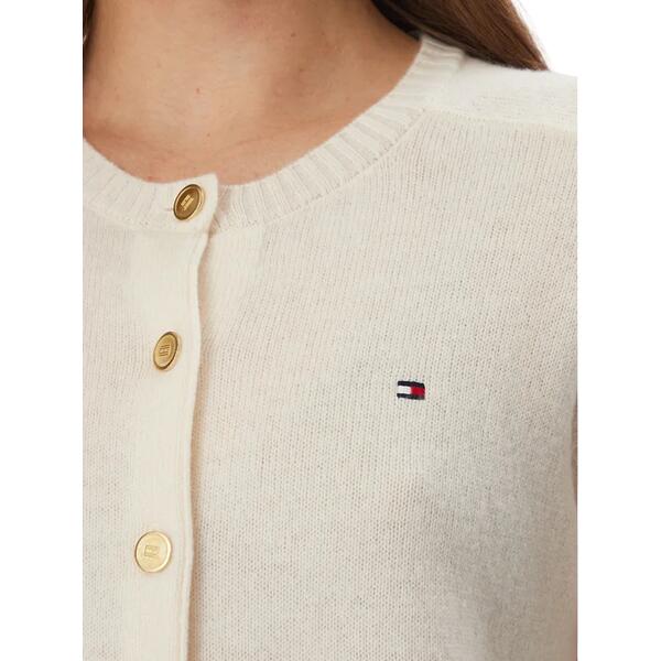 Γυναικεία Ζακέτα Tommy Hilfiger Soft Wool Jersey Slim Cardi Ivory Petal WW0WW51439-Z00