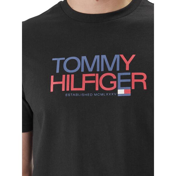 Ανδρικό T-shirt Tommy Hilfiger Brand Love Big Text Tee Black MW0MW42369-BDS