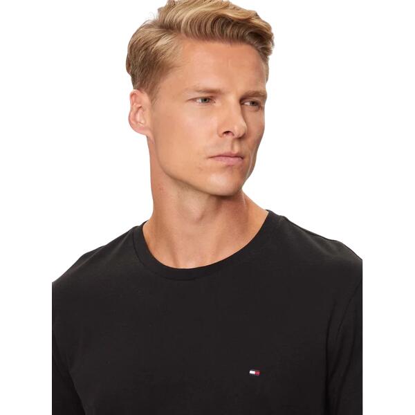 Αντρικό T-shirt Tommy Hilfiger Essential Reg Fit Solid Tee Black MW0MW37267-BDS