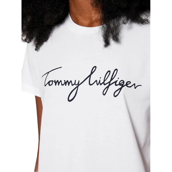Γυναικείο T-shirt Tommy Hilfiger Heritage Crew Neck Graphic Tee Masters Classic White WW0WW24967-100