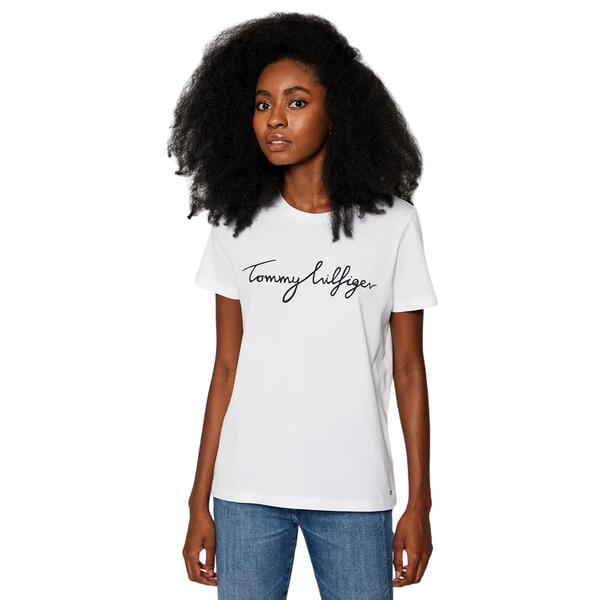 Γυναικείο T-shirt Tommy Hilfiger Heritage Crew Neck Graphic Tee Masters Classic White WW0WW24967-100