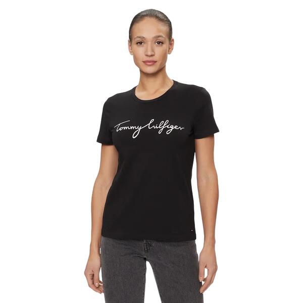 Γυναικείο T-shirt Tommy Hilfiger Heritage Crew Neck Graphic Tee Masters Black WW0WW24967-017