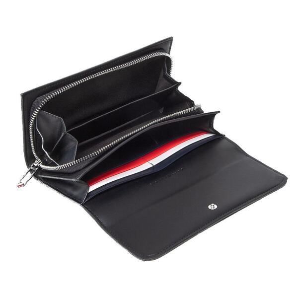 Γυναικείο Πορτοφόλι Tommy Hilfiger Th Element Lrg Flap Black AW0AW11624-BDS