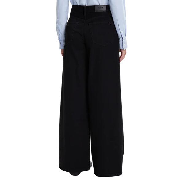 Γυναικείο Jean Tommy Hilfiger Dnm Black 70's Wide Leg Hw Black WW0WW48254-1BY32