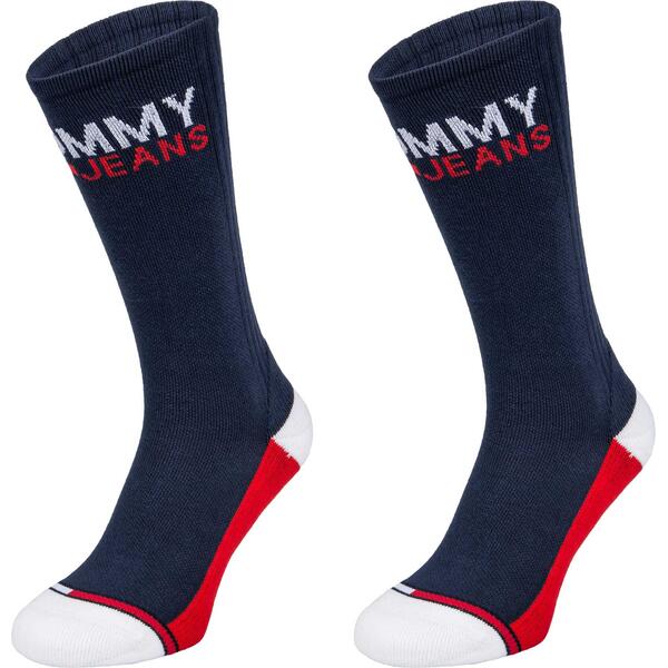 Κάλτσες Tommy Jeans Th Vintage Cut 2p Navy 100000400-002