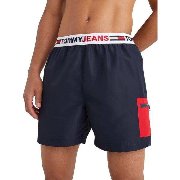 Ανδρικό Μαγιό Tommy Jeans Wb Sf Medium Drawstring Desert Sky UM0UM02490-DW5