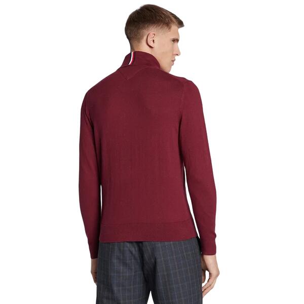 Ανδρικό Πουλόβερ Tommy Hilfiger Pima Org Cashmere Roll Neck Deep Rouge MW0MW28048-VLP