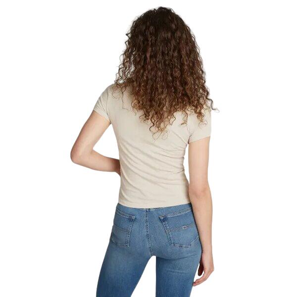 Γυναικείο T-shirt Tommy Jeans Slim Essential Logo1 Ext Newsprint DW0DW18800-ACG