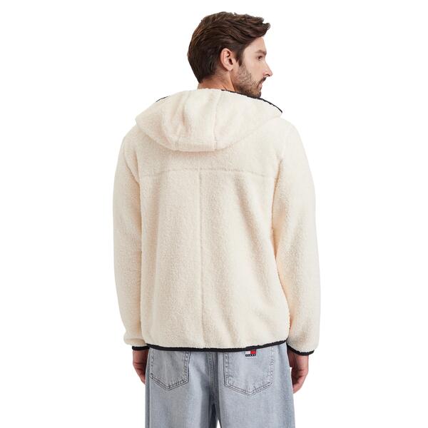Ανδρική Ζακέτα Tommy Jeans Tjm Reg Badge Teddy Zip Tru Ext Cream DM0DM19224-AEF