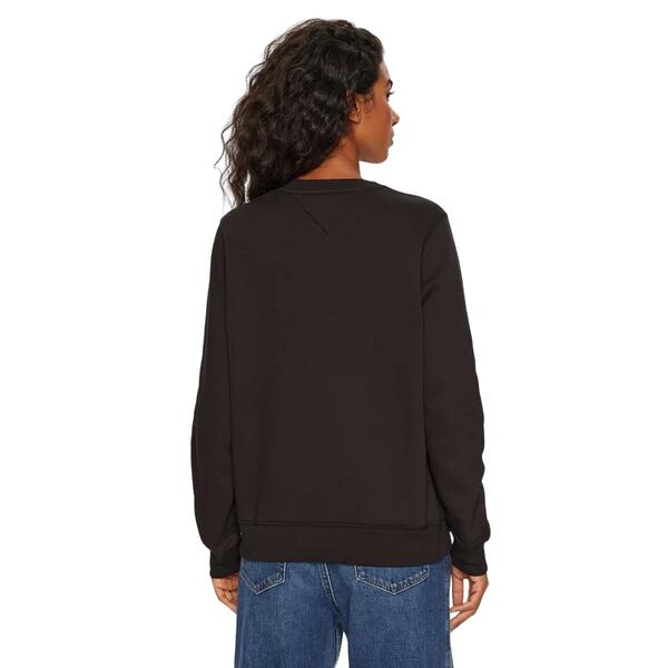Γυναικείο Φούτερ Tommy Jeans Reg S Flag Crew Black DW0DW19959-BDS