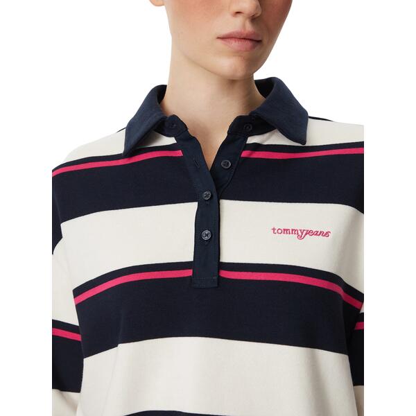 Γυναικεία Φούτερ Tommy Hilfiger Tjw Rlx Script Rugby Off White / Stripe DW0DW23303-0FD