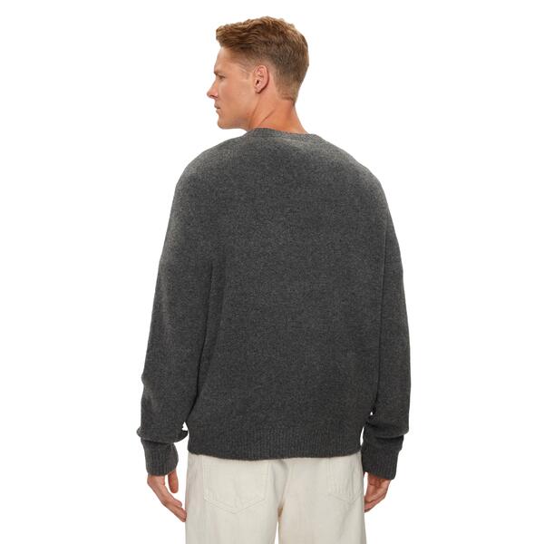 Ανδρικό Πουλόβερ Tommy Jeans Tjm Reg Melange Flag Sweater New Charcoal Melange DM0DM19442-PUB