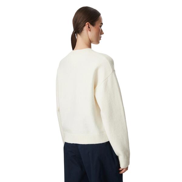 Γυναικείο Πουλόβερ Tommy Hilfiger Tjw Fluffy Badge SweaTer Ext Off White DW0DW23831-YBH