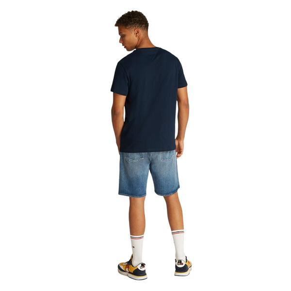 Ανδρικό T-shirt Tommy Jeans Slim Entry Graphic Ext Dark Night Navy DM0DM20779-C1G