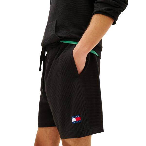 Ανδρικό Σορτς Tommy Jeans Waffle Beach Short Black DM0DM23016-BDS