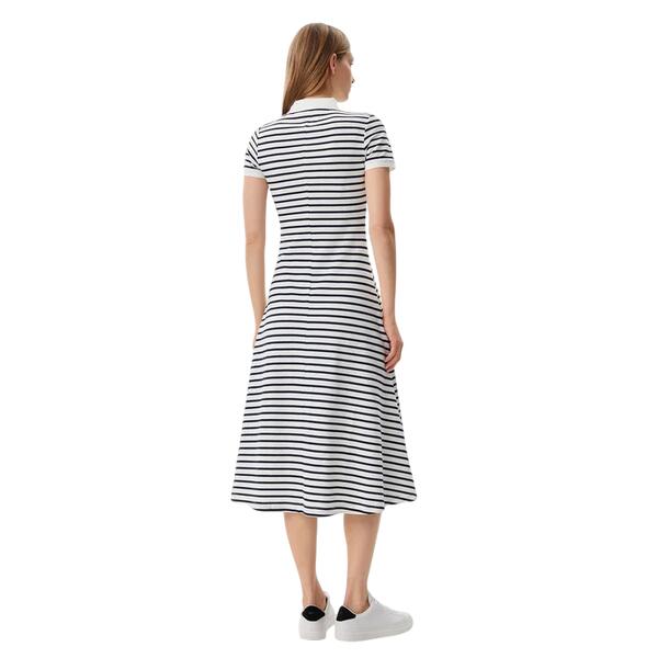 Γυναικείο Φόρεμα Tommy Jeans Maxi Polo Ecru Navy Stripe DW0DW20383-0FC