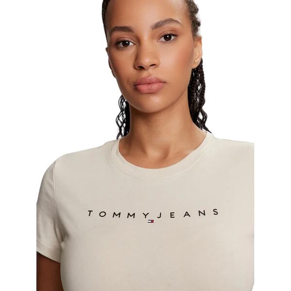 Γυναικεία T-Shirt Tommy Hilfiger Tjw Slim Linear Tee Ext Newsprint DW0DW18398-ACG