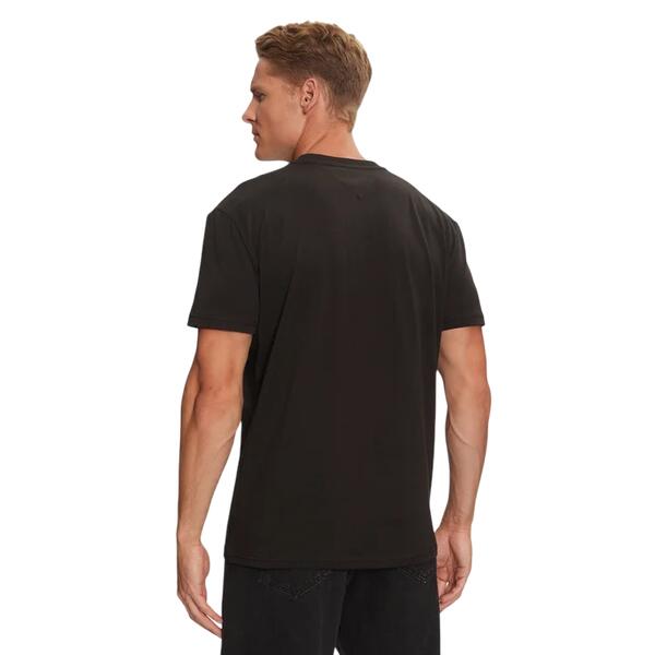 Ανδρικό T-shirt Tommy Jeans Reg Linear Logo Ext Black DM0DM20744-BDS