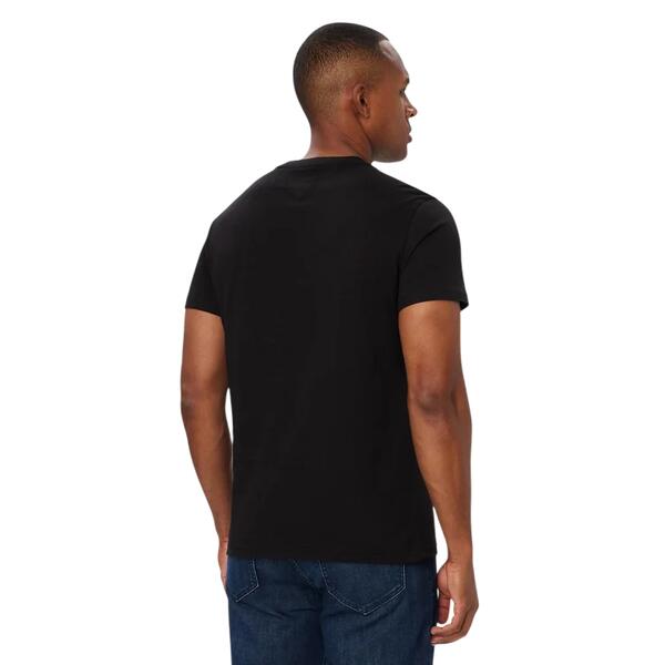 Ανδρικό T-shirt Tommy Jeans Tjm Slim Dna Play Tee Ext Black DM0DM23715-BDS