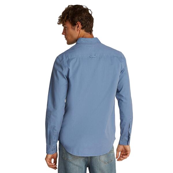 Aνδρικό Πουκάμισο Tommy Jeans Reg Washed Twill Ls Colorado Blue DM0DM20877-DY6