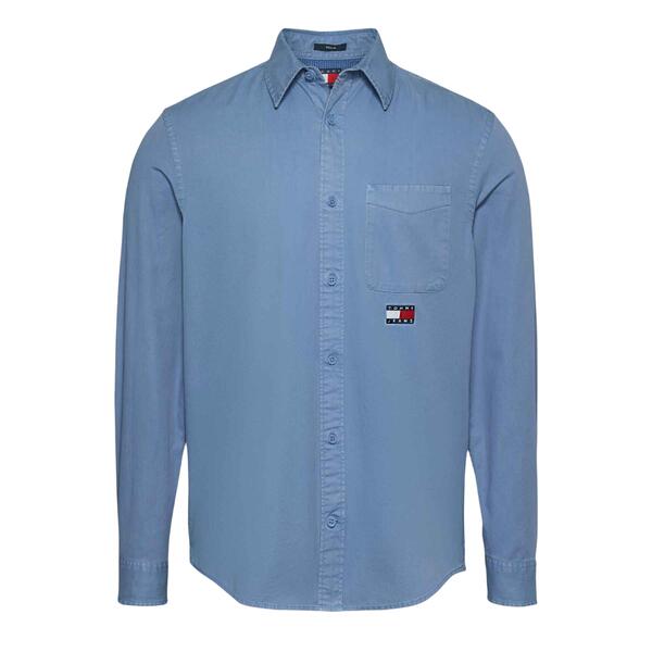 Aνδρικό Πουκάμισο Tommy Jeans Reg Washed Twill Ls Colorado Blue DM0DM20877-DY6