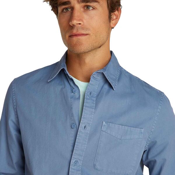 Aνδρικό Πουκάμισο Tommy Jeans Reg Washed Twill Ls Colorado Blue DM0DM20877-DY6