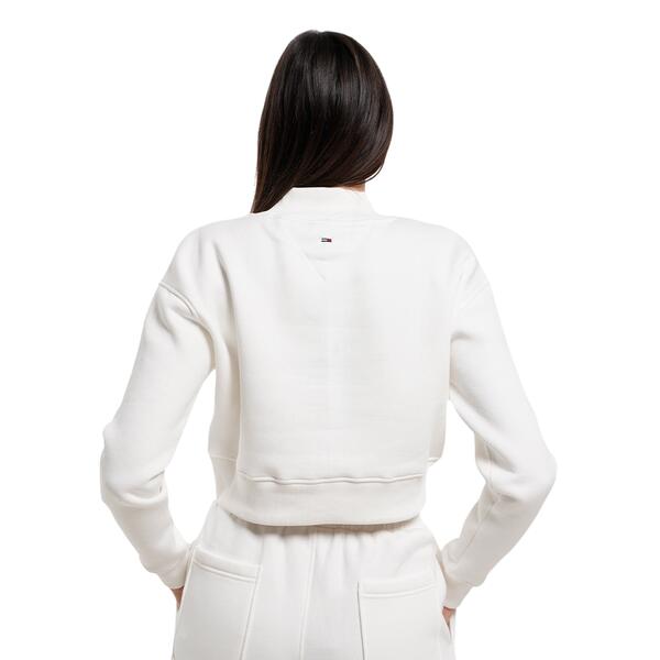 Γυναικείο Φούτερ Tommy Jeans Crop Rwb Blanc de Blanc DW0DW20540-YAD