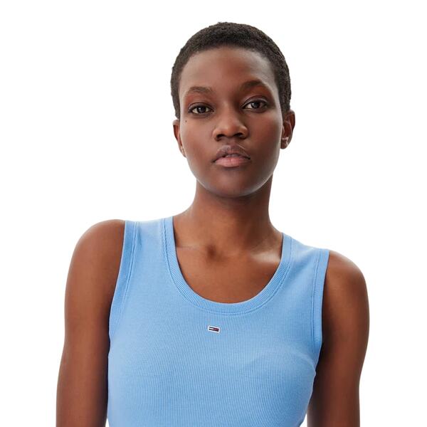 Γυναικείο Top Tommy Jeans Essential Rib Tank Ext Sugarplum Blue DW0DW20673-C12