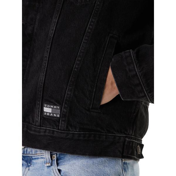 Ανδρικό Τζάκετ Tommy Jeans Ryan RglrTrckr Flg EI6081 Denim Black DM0DM22670-1BZ