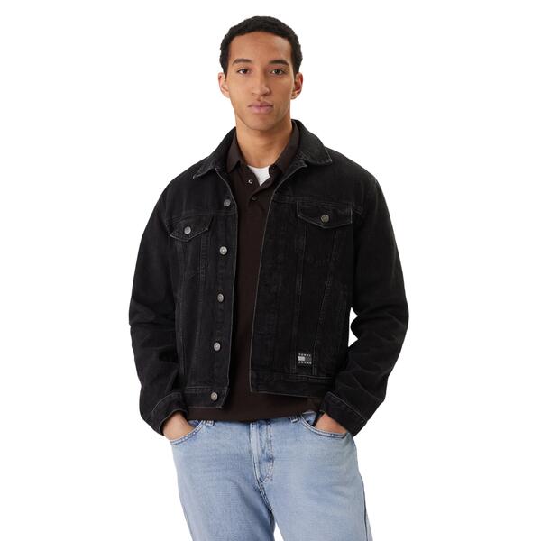 Ανδρικό Τζάκετ Tommy Jeans Ryan RglrTrckr Flg EI6081 Denim Black DM0DM22670-1BZ
