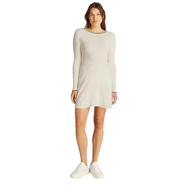 Γυναικείο Φόρεμα Tommy Jeans F&F Cable Sweater Ancient White DW0DW19469-YBH