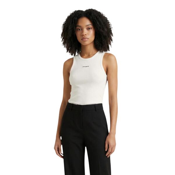 Γυναικείο Τop Tommy Jeans Slim Script Label Tank Ecru DW0DW22282-YBL