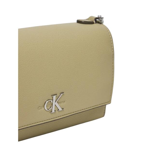 Γυναικεία Τσάντα Χιαστί Calvin Klein Minimal Monogram Ew Flap21 Crockery K60K612233-PBF