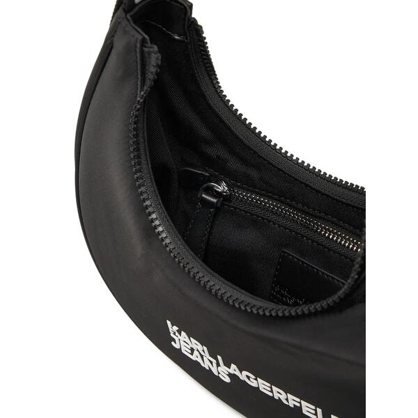 Γυναικεία Τσάντα Χειρός Karl Lagerfeld Jeans Essential Nylon Moon Bag Black A1W30231-999