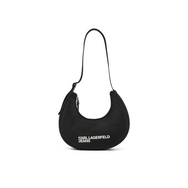 Γυναικεία Τσάντα Χειρός Karl Lagerfeld Jeans Essential Nylon Moon Bag Black A1W30231-999