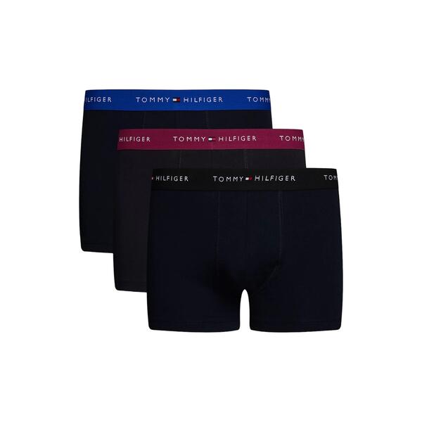 Αντρικά Εσώρουχα Tommy Hilfiger 3p Wb Trunk Bright Blue Grape Valley Black UM0UM02763-0T7