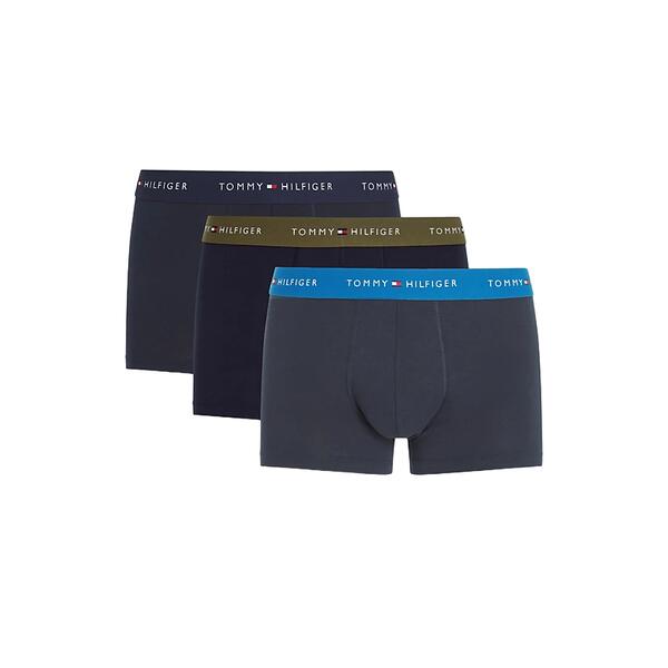 Ανδρικά Εσώρουχα Tommy Hilfiger 3p Wb Trunk Desert Sky_ Deep Indigo_ Putting Green UM0UM02763-0SU