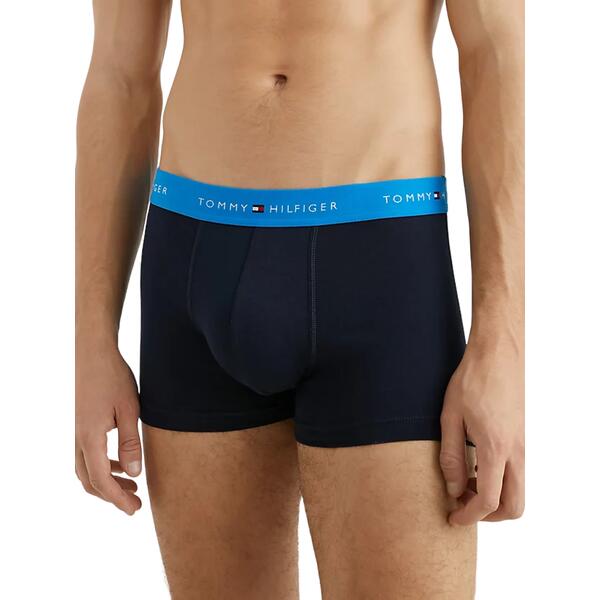 Ανδρικά Εσώρουχα Tommy Hilfiger 3p Wb Trunk Shocking Blue_ Primary Red_ Carbon UM0UM02763-0TS