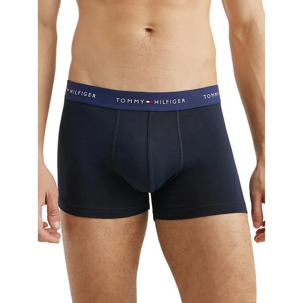 Ανδρικά Εσώρουχα Tommy Hilfiger 3p Wb Trunk Shocking Blue_ Primary Red_ Carbon UM0UM02763-0TS