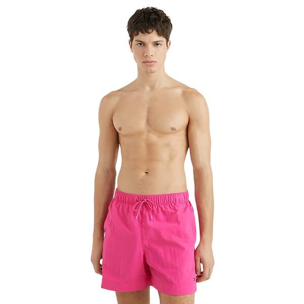 Ανδρικό Μαγιό Tommy Hilfiger Medium Drawstring Hot Magenta UM0UM02793-TP1