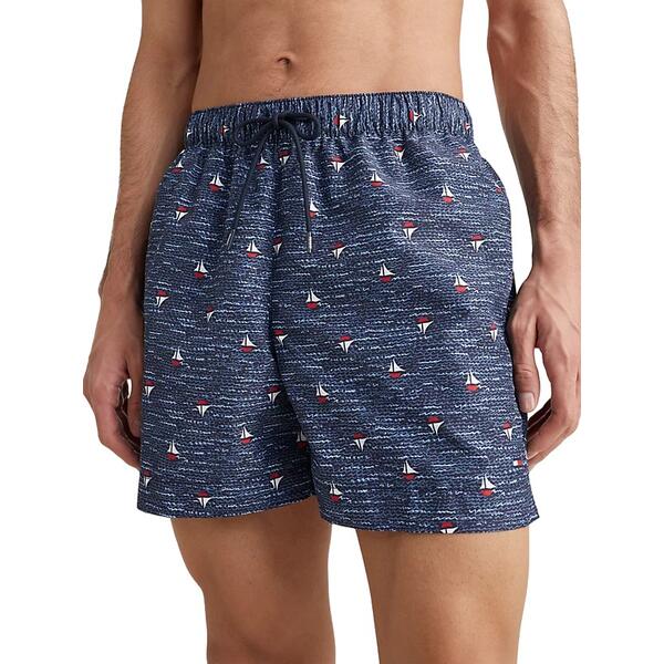 Ανδρικό Μαγιό Tommy Hilfiger Medium Drawstring Print Msw Boats Conversational UM0UM02827-0G5