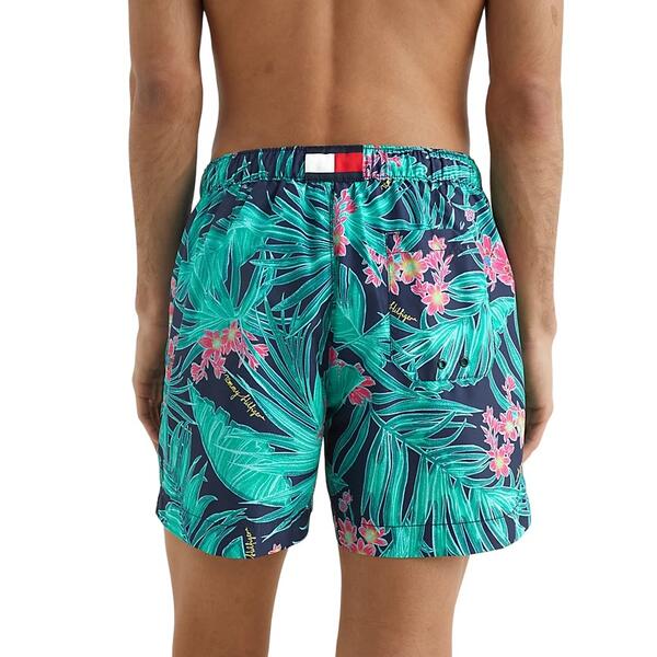 Ανδρικό Μαγιό Tommy Hilfiger Medium Drawstring Print Tropic Feb Desert Sky UM0UM02827-0LH