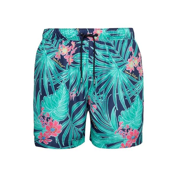 Ανδρικό Μαγιό Tommy Hilfiger Medium Drawstring Print Tropic Feb Desert Sky UM0UM02827-0LH