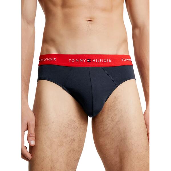 Ανδρικά Εσώρουχα Tommy Hilfiger 3p Brief Wb Cerulean Aqua_ Ant Silver_ Fireworks UM0UM02904-0UE
