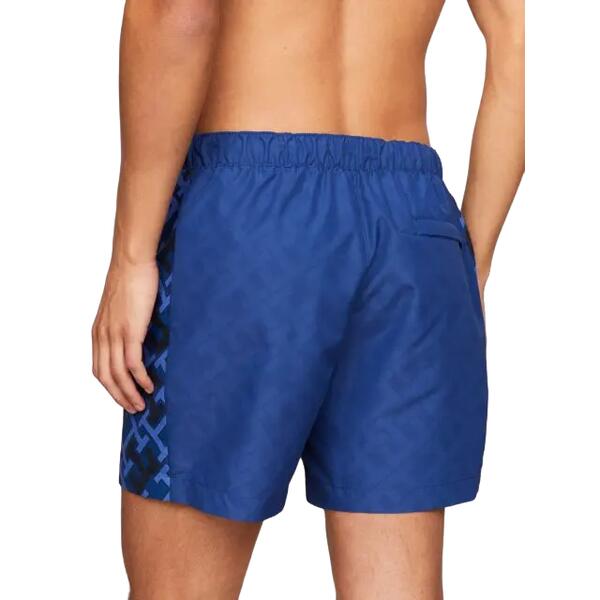 Ανδρικό Μαγιό Tommy Hilfiger Sf Medium Drawstring Print Reactive Monogram Desert Sky UM0UM03211-0G3