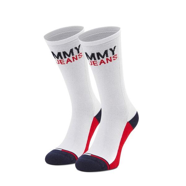 Unisex Κάλτσες Tommy Jeans Th Vintage Cut 2p White 100000400-001