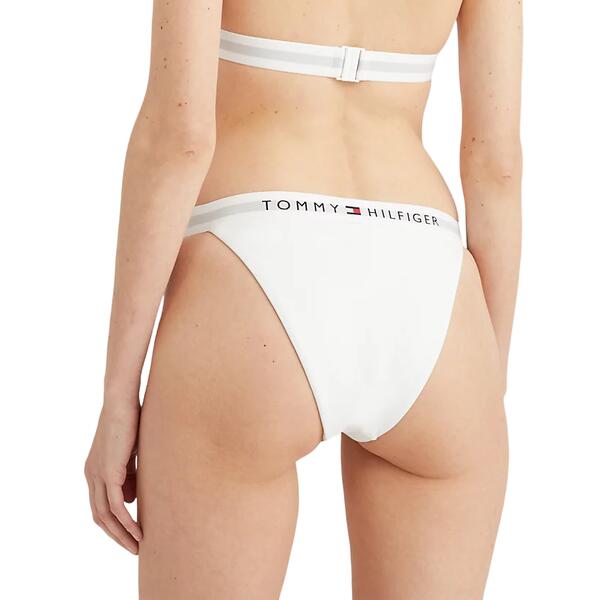 Γυναικείο Μαγιό Tommy Hilfiger Wb Cheeky Bikini Th Optic White UW0UW04135-YCF