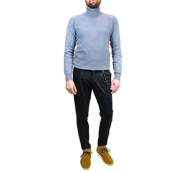 Ανδρικό Παντελόνι Vittorio Artist Diagonal Black CITYDIAGONAL-BLACK