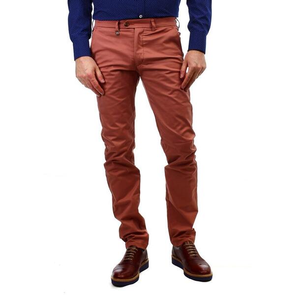 Vittorio Artist Trousers in Red Wood FARET-SS19RED