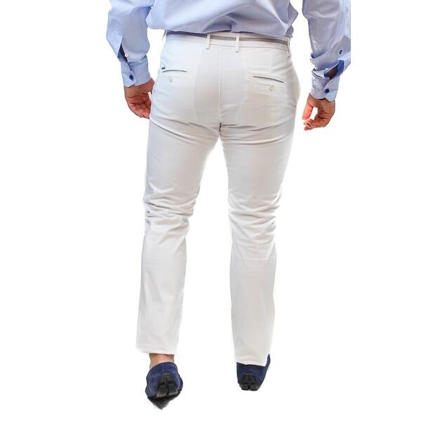 Vittorio Artist Trousers in White COMO-WHITE